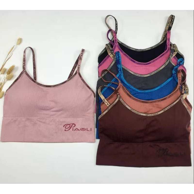 BH SPORT OLAHRAGA PIAOLI 557/ MINISET PIAOLI 5577/ KEMBEN WANITA SEAMLES/ MINISET SPORT BRA