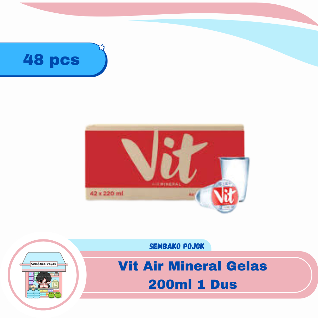

Vit Air Mineral Gelas 200ml 1 Dus