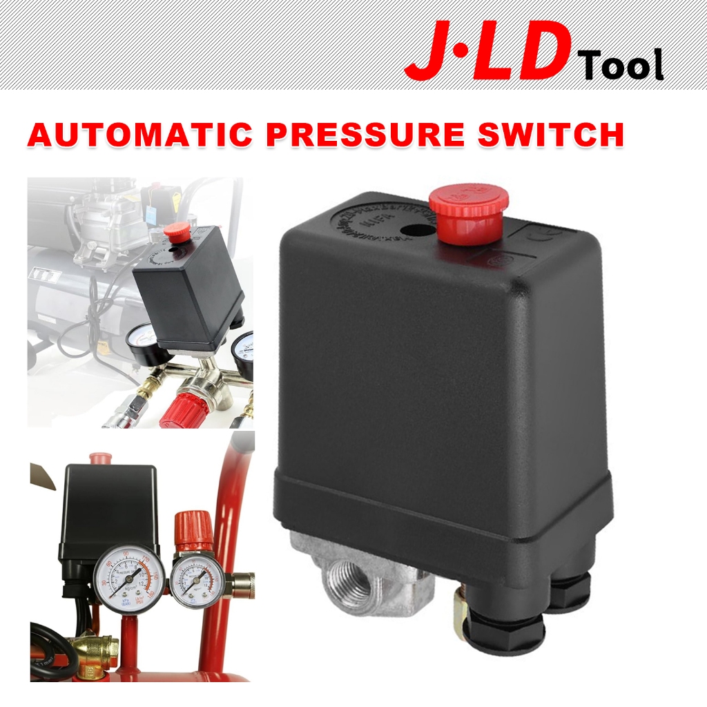 JLD Otomatis Compressor 4 Lubang 1/4"  Otomatis Kompresor Sett Check Valve