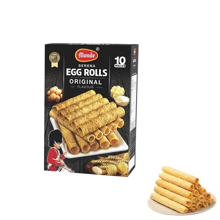 

Monde Serena Egg Roll (Semprong) Original 70g Box - Biskuit Kue Kering Cemilan Klasik