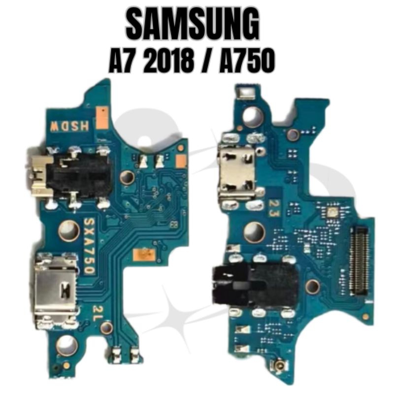 PAPAN CAS / BOARD KONEKTOR PCB SAMSUNG A7 2018 / A750 ORIGINAL
