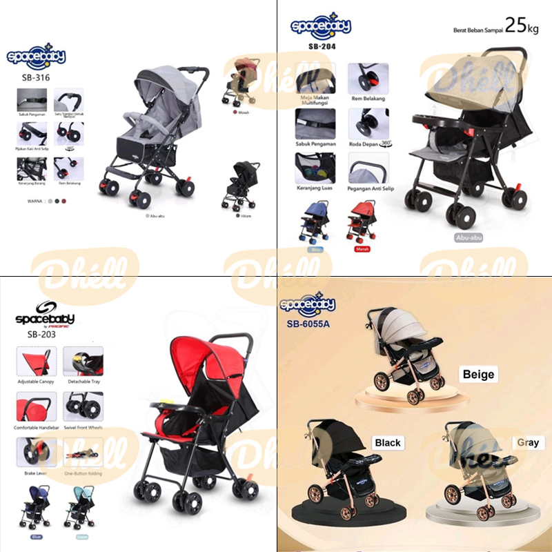 SpaceBaby Stroller Bayi / Stroller Bayi / Kereta Dorong Bayi