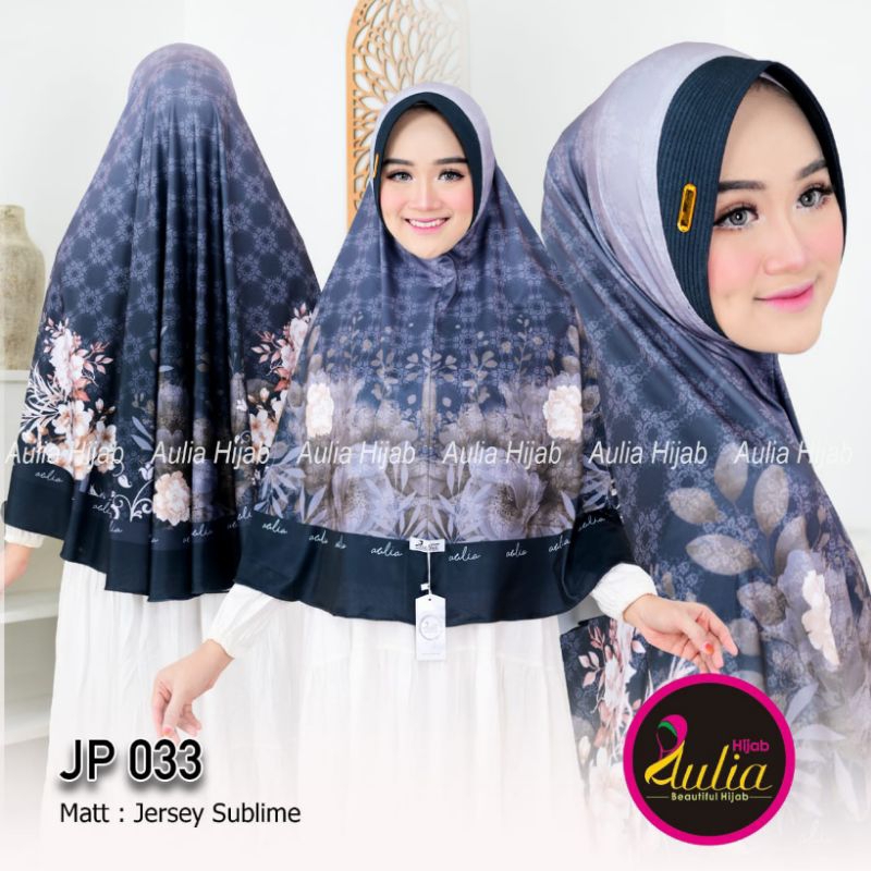 (AULIA 033) Jilbab Bergo Daily Motif/Bergo Printing/Printing Sublime kode 033 Ori Aulia