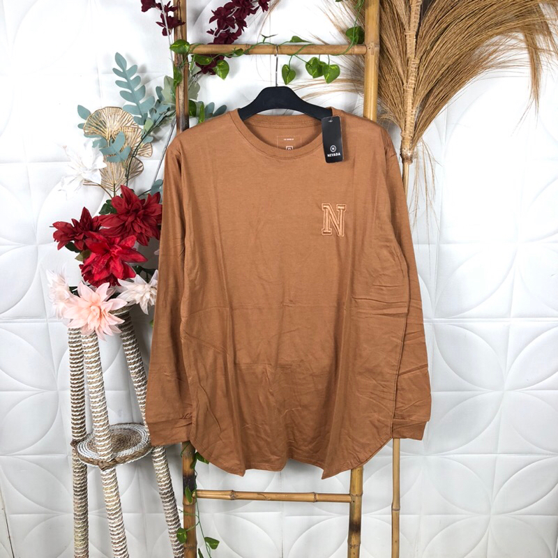 Kaos wanita lengan panjang Brand Nevada