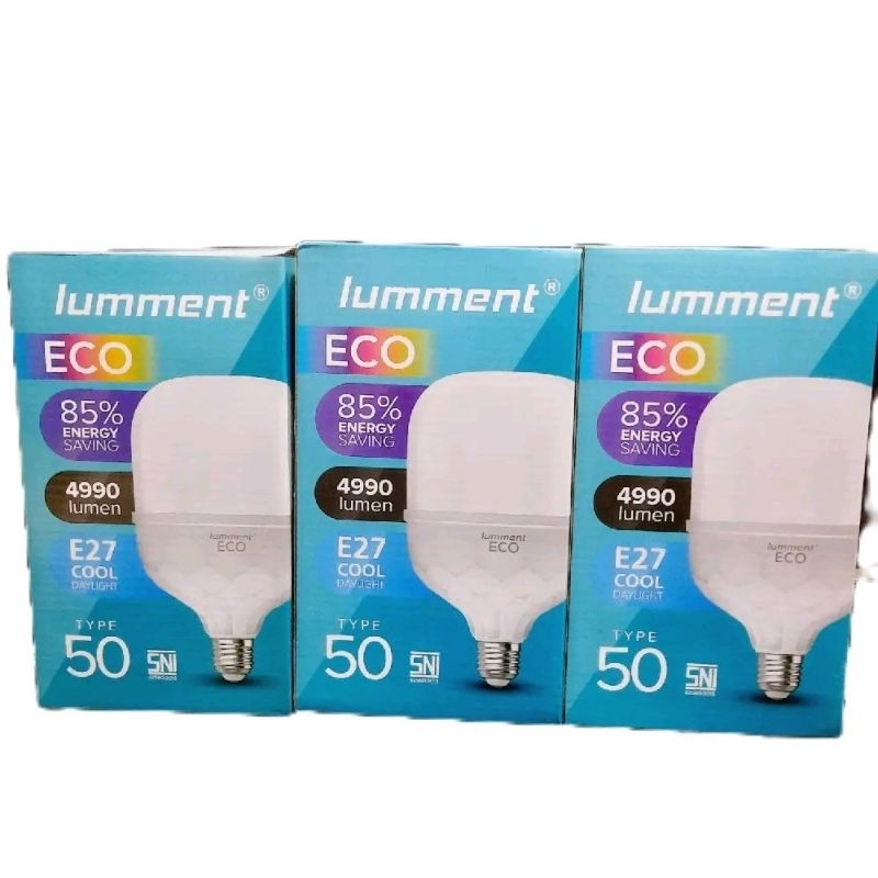 [ PAKET 3PCS LAMPU ] LAMPU LED 50WATT LUMMENT ECO LAMPU LED LUMMENT ECO SUPER TERANG