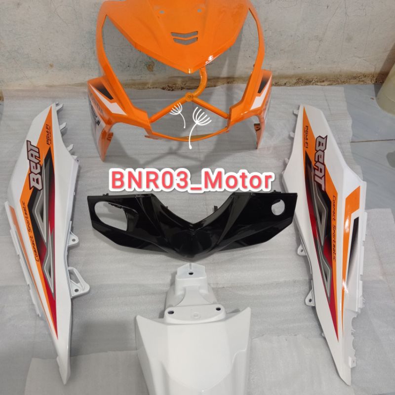 Full Body Halus Beat Fi Lama 2014 Putih Orange Hitam Plus Striping