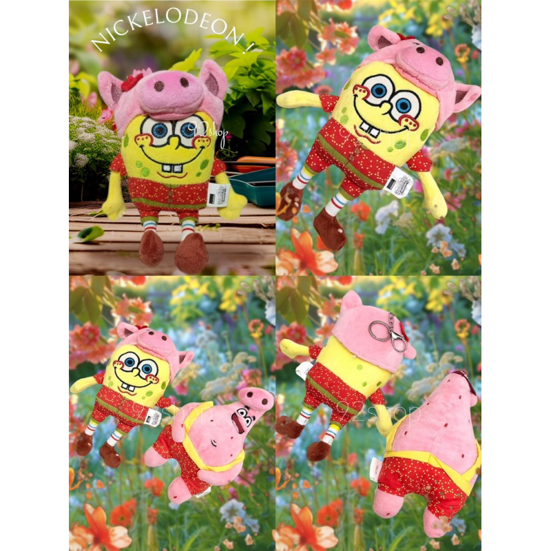 Boneka SpongeBob SquarePants hoodie pig series original Nickelodeon | collectible of Spongebob plush