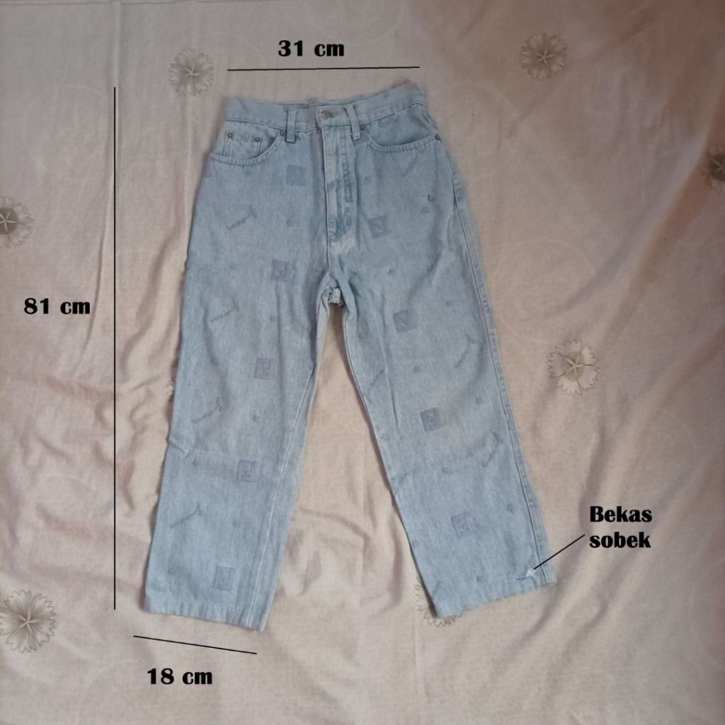Celana Jeans Anak Fendi Made in Italy