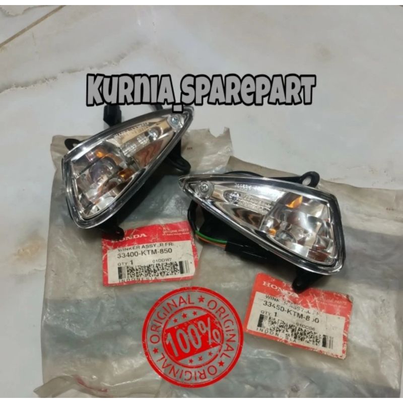 Lampu riting sein depan set honda supra X125 old 33400/33450-KTM-850