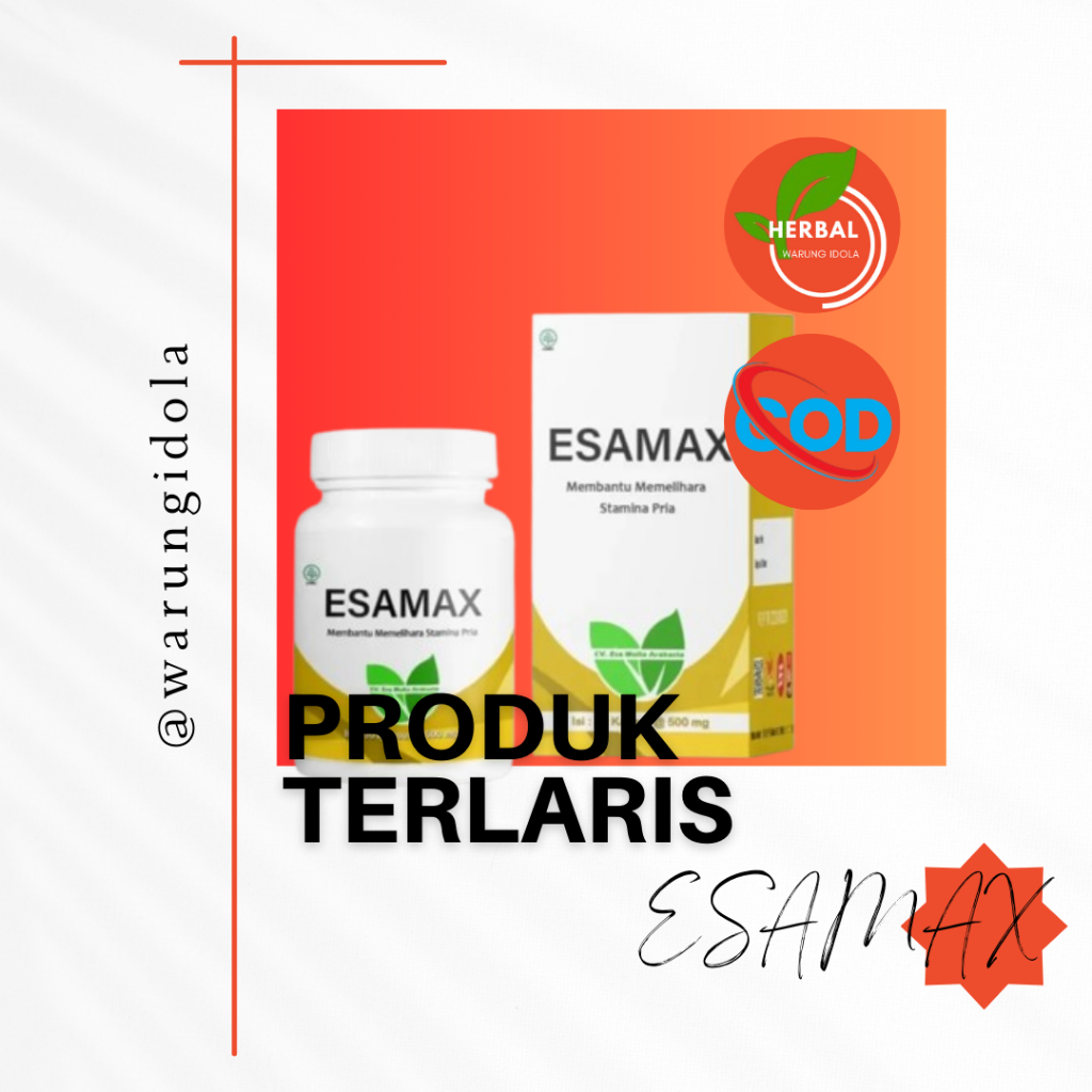 Promo Warung Idola,Esamax Obat Herbal Original Suplement Pria30 kapsul