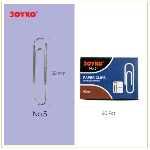 

Penjepit Kertas Paper Clips No.5 Joyko