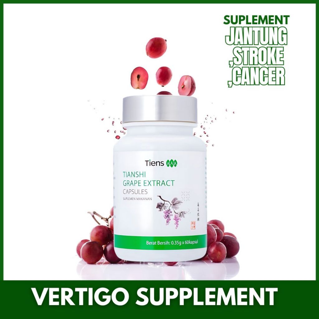 TIENS vertigo suplemen cina herbal grape extract