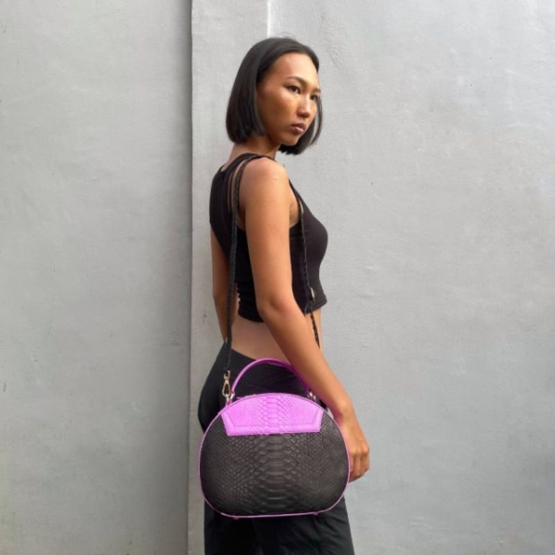 Bonita Casual | Python Casual Bag| Tas Selempang Wanita Kulit Asli