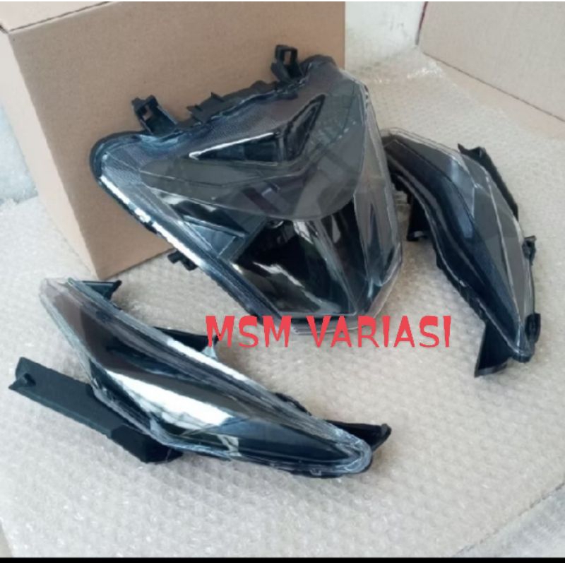 REFLEKTOR LAMPU DEPAN BEAT ESP BEAT STRET PLUS SEIN CUSTOM BLACK