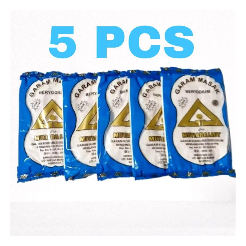 

5 PCS Garam Masak/Garam Dapur BERYODIUM 100 Gram