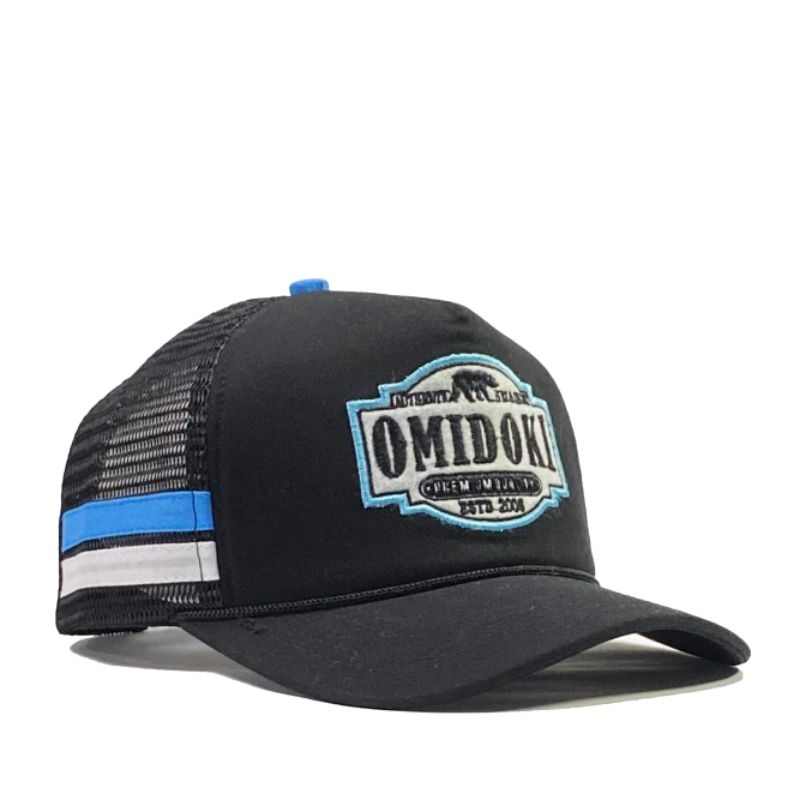 NEW TRUCKER HAT OMIDOKI LIST BLUE TOPI JARING PRIA OMIDOKI