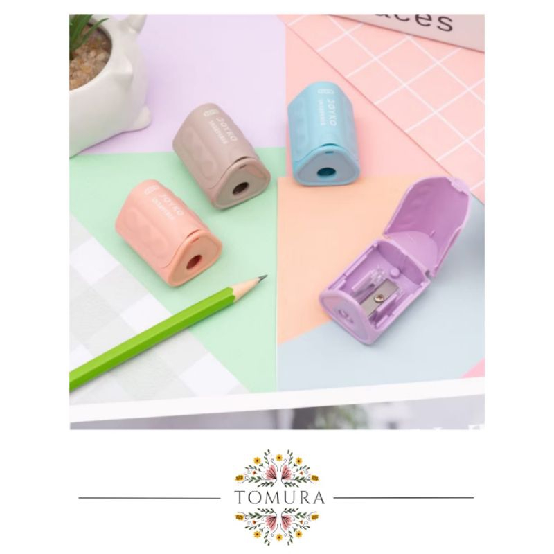 

Rautan Joyko Sharpener Serutan Orotan Bentuk Segitiga Pastel Stationery
