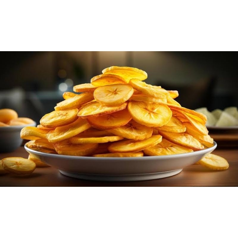 

Keripik Pisang Asin Gurih Bawang Putih 200 Gram