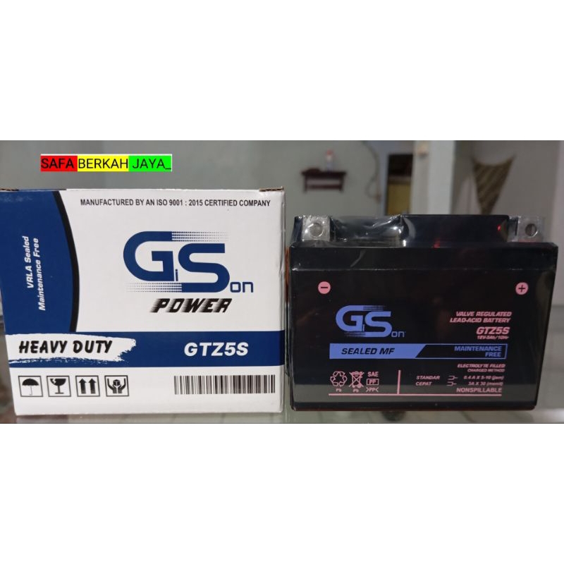 Aki motor  Honda Beat/aki kering/Aki motor GS GTZ-5S