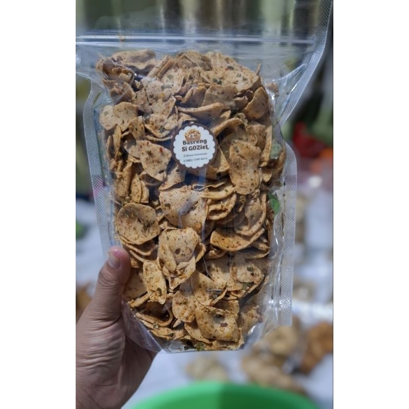 

basreng pedas manis daun jeruk 1/2 kg