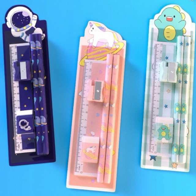 

Stationary Set 5in1 Karakter / Alat Tulis Sekolah / Paket Alat Tulis / Set Alat Tulis Pensil