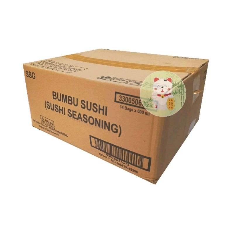 

1 KARTON (14 pack) Kewpie Sushi Seasoning 600ml | Bumbu Sushi | Sushi Vinegar Cuka Sushi