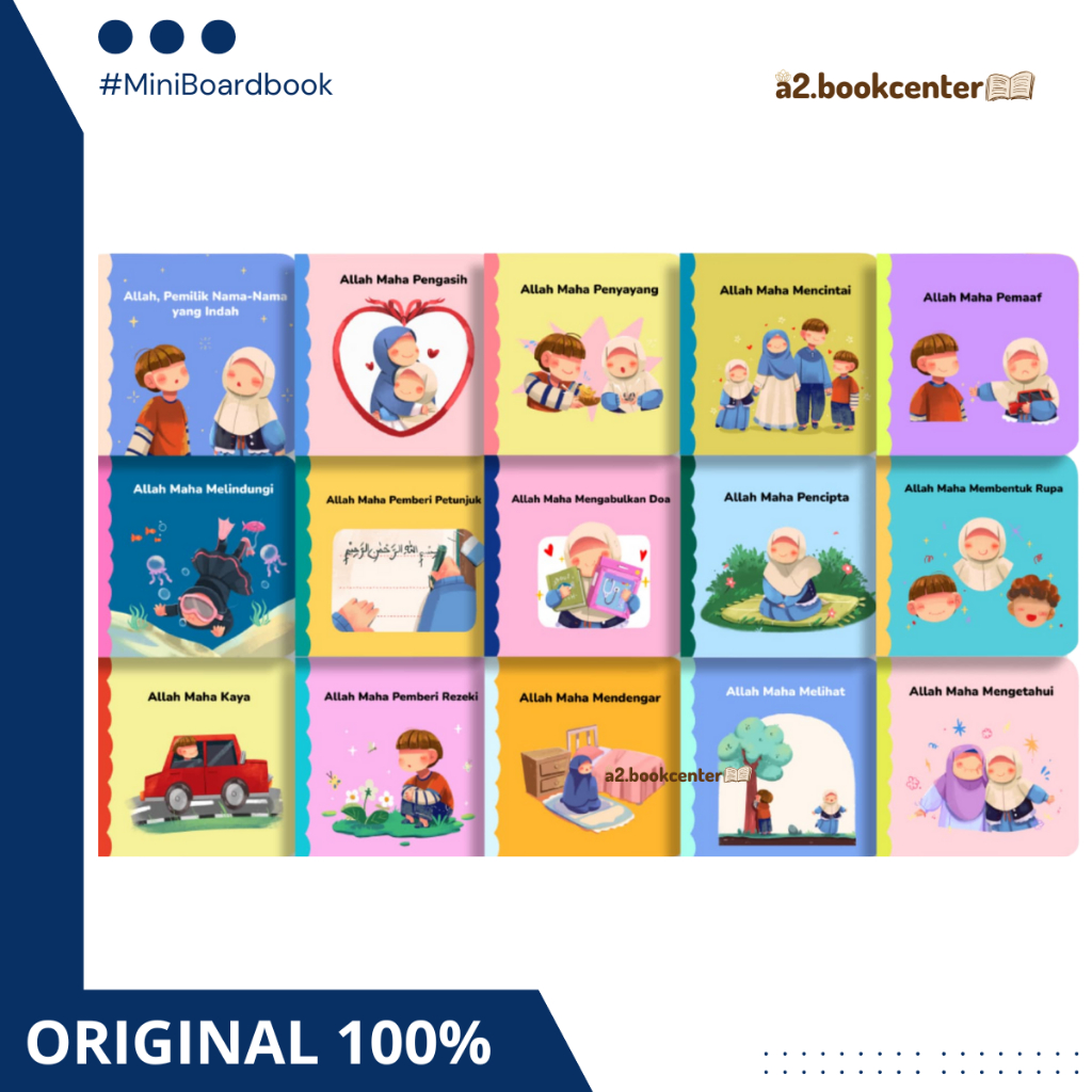 [Tasmim Kids] Boardbook Anak Seri Asmaul Husna Pertamaku: Allah Pemilik Nama-Nama yang Indah & Menge
