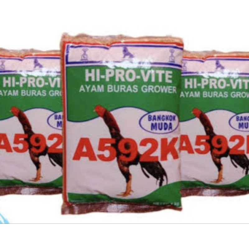 VOER AYAM 592 1KG bangkok muda Pakan Pokphand Hi Pro Vite