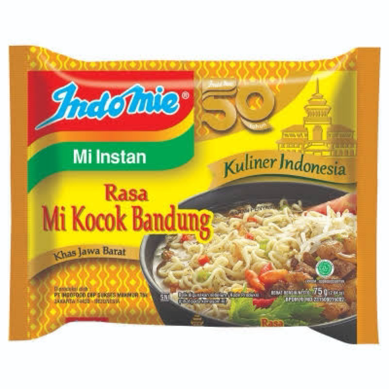 

Indomie mie kocok bandung 75gr