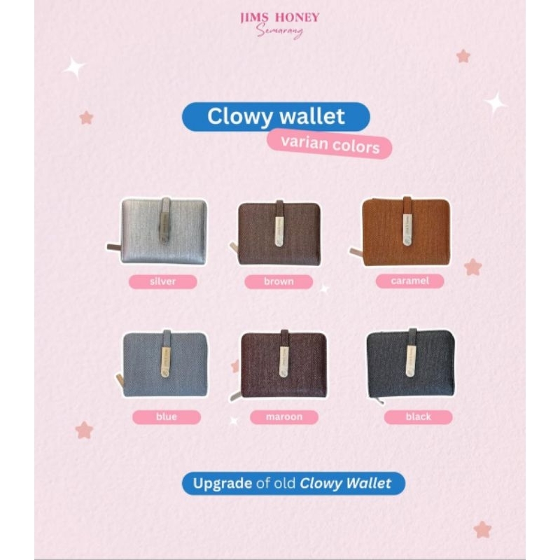 JIMS HONEY - CLOWY WALLET - DOMPET KARTU - DOMPET LIPAT - DOMPET JIMS HONEY