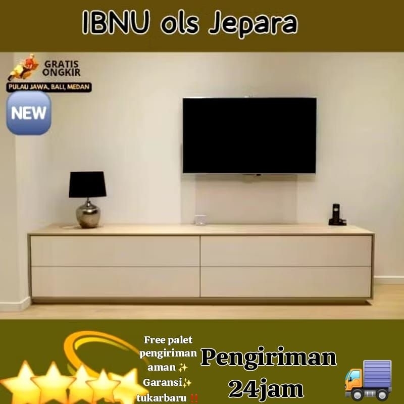 Meja tv minimalis Panjang 180*40*50