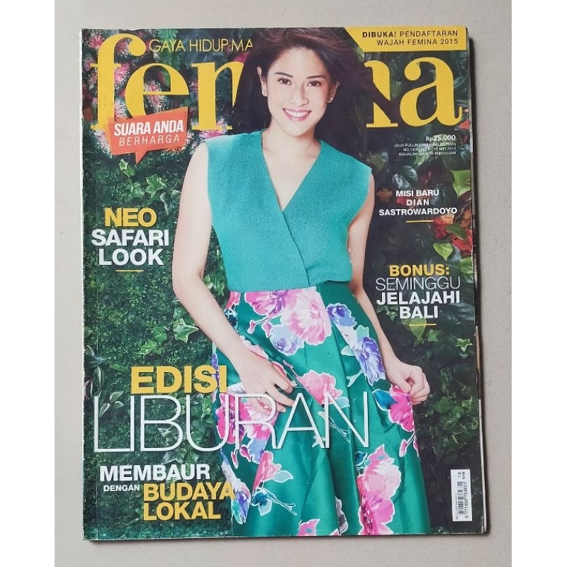 Majalah Femina 9 Mei 2015 - Cover Dian Sastro / Dian Sastrowardoyo