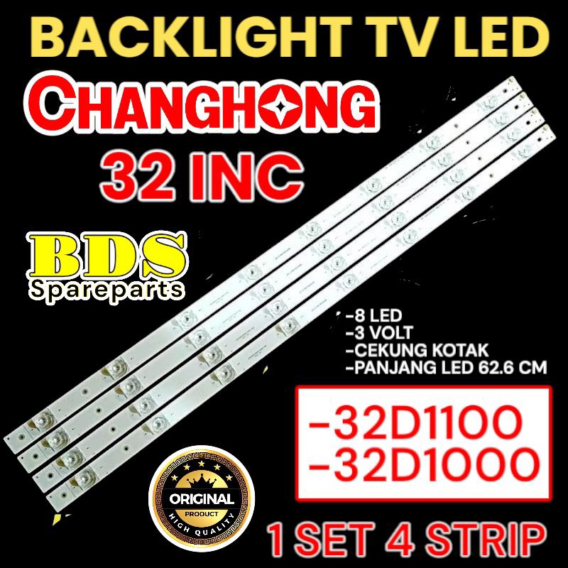 BACKLIGHT TV LED CHANGHONG 32 INC 32D1100 32D1000 LAMPU BACKLIGHT CHANGHONG 32 IN 32D1100