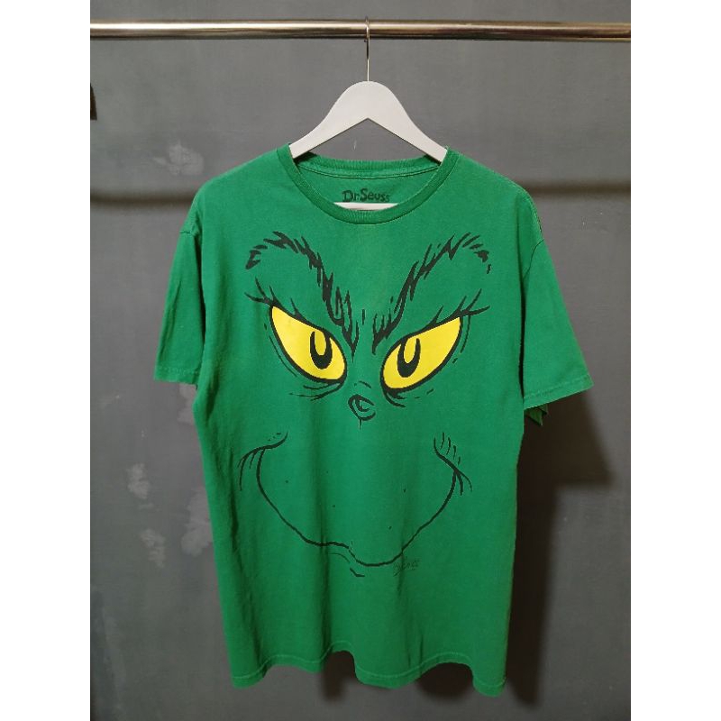 Kaos Dr.Seuss Grinch Stole Christmas Big Face Official - L