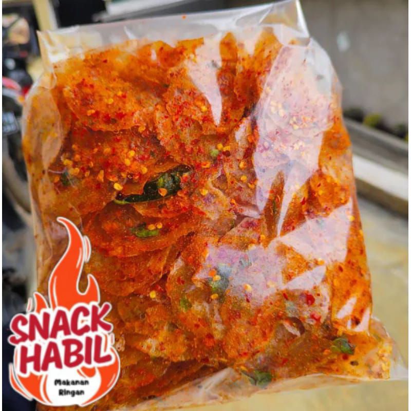 

KIRCA /keripik kaca 500gr PEDAS Daun Jeruk /keripik beling