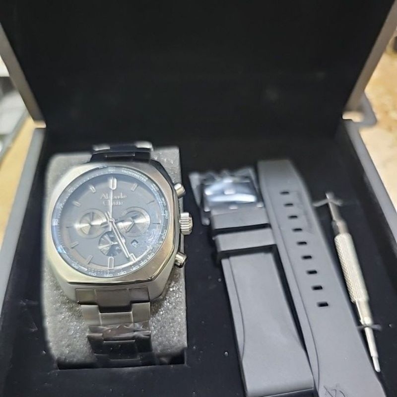 jam tangan pria sport ALEXANDRE CHRISTIE 6666 MCBEPBA