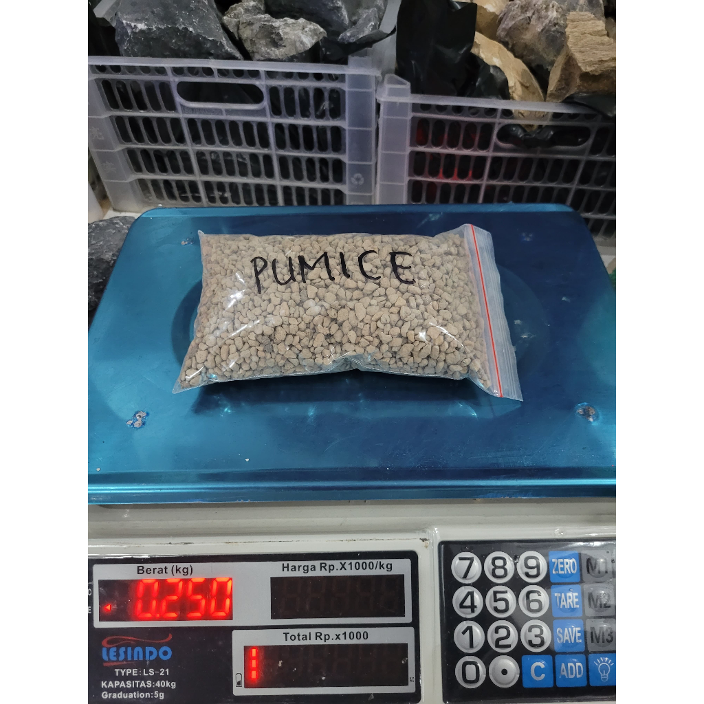 Pumice / Batu Apung Halus / Batu Apung Kecil Media Filter dan Media Tanam 500Gr
