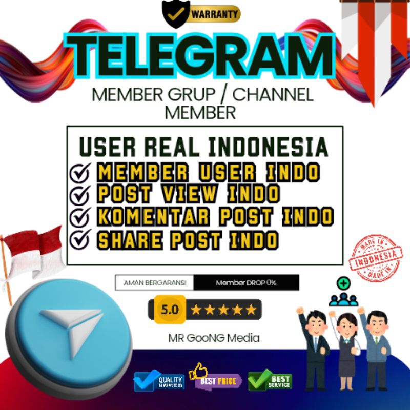 TELEGRAM GRUP MEMBER REAL INDONESIA BERGARANSI 100% - PENAMBAH CHANNEL INDONESIA TERMURAH