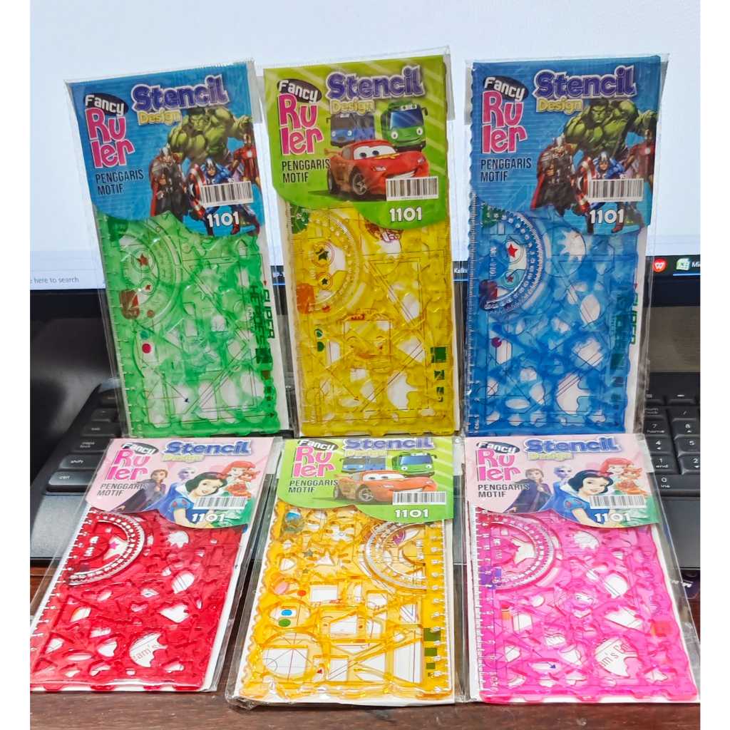 

Penggaris Plastik Stencil Bentuk 1101 Siru