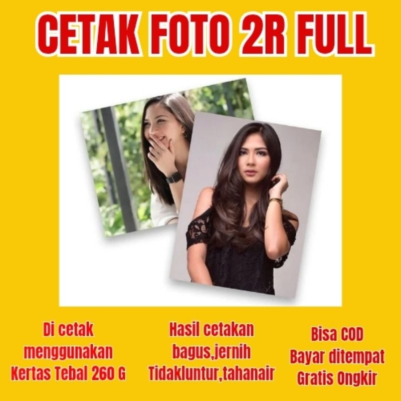 Cetak Foto Ukuran 2R Full Foto