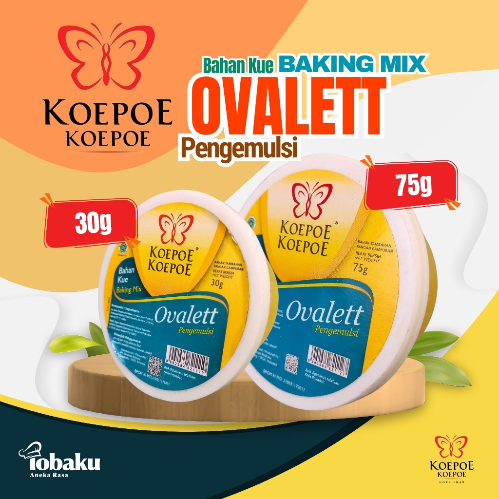 

KOEPOE KOEPOE Baking Mix OVALETT Pengemulsi Varian 30g & 75g