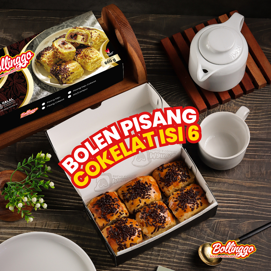 

Pisang Bolen Bollen Pisang Cokelat Coklat Oleh-oleh Khas Bromo Probolinggo 1 Box Isi 6 Pcs