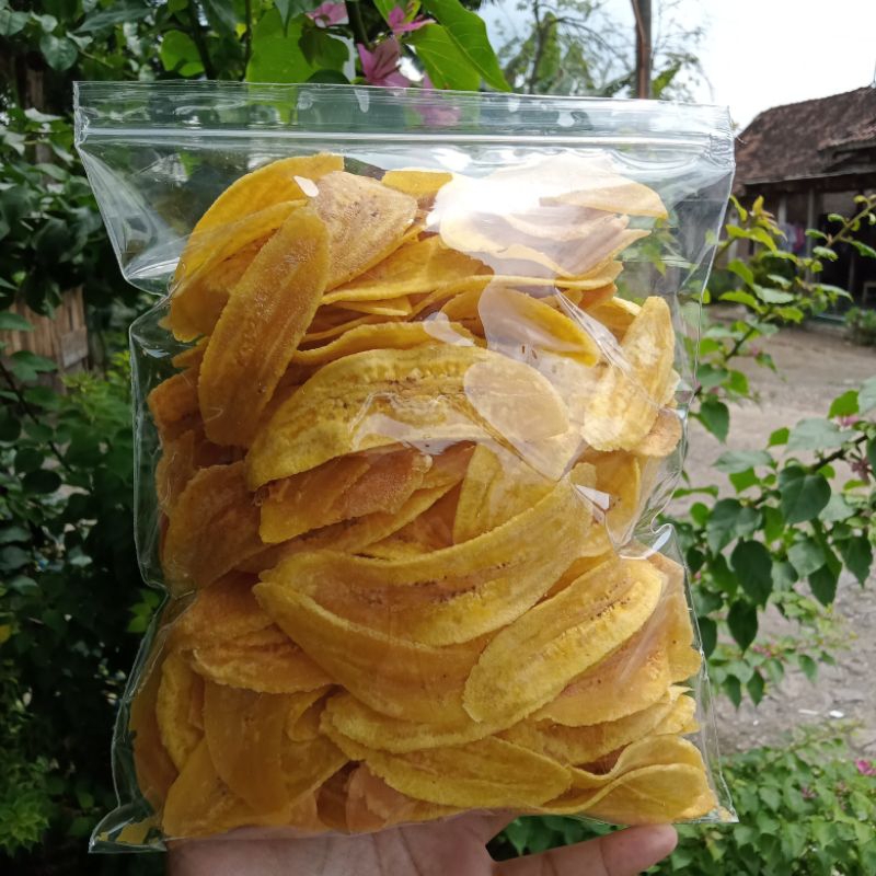 

keripik pisang rasa asin gurih/keripik pisang original asin gurih.. kemasan 250gr