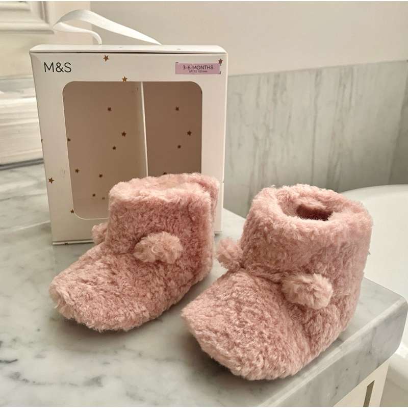 Brand New - Marks & Spencer Prewalker Fluffy Bunny Baby Shoes / Boots