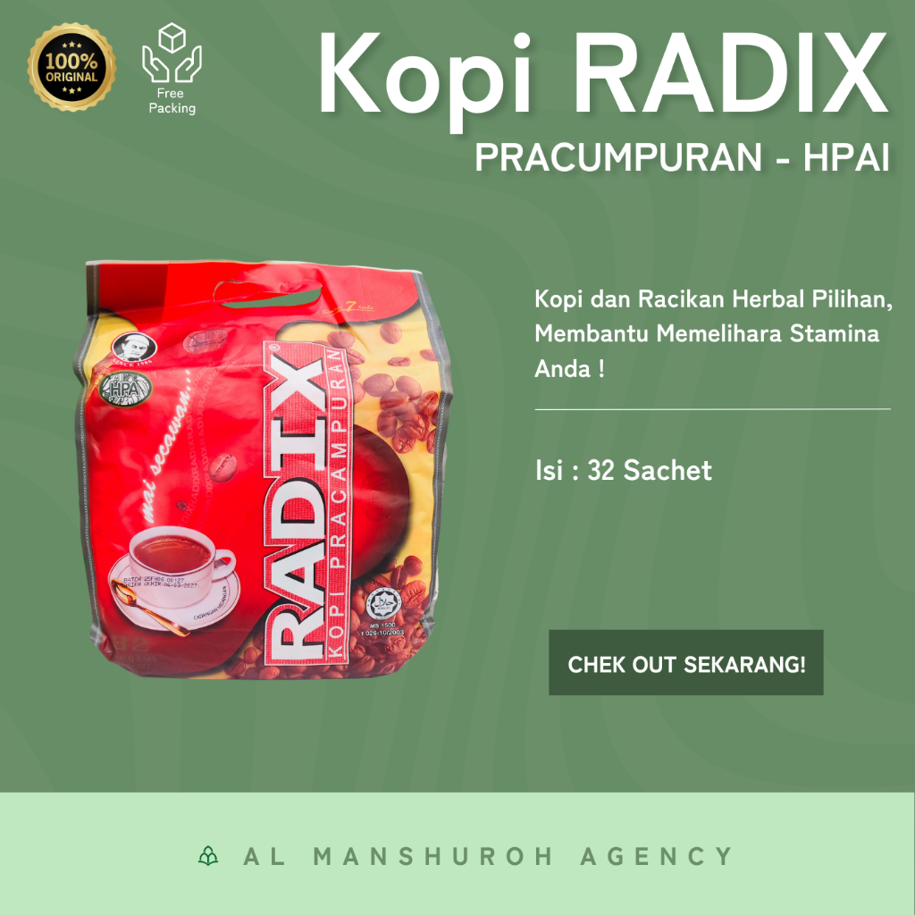 Kopi Radix Pracampuran Kopi Kesehatan - 1 Kantong