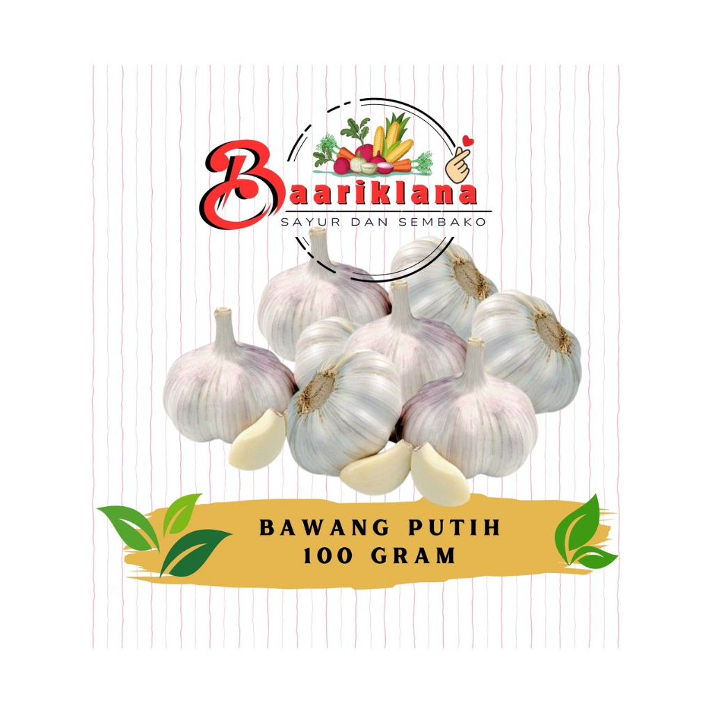 

BAWANG PUTIH 100 GRAM - TOKO BAARIKLANA