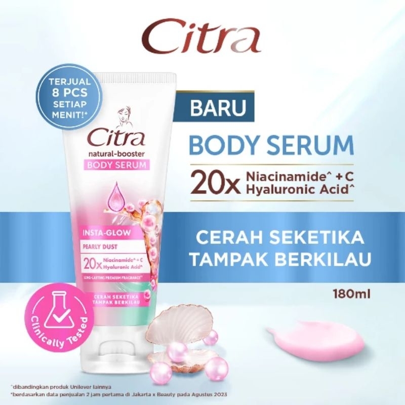 CITRA HBL SERUM INSTANT GLOW 2X6X180ML Citra Tone Up Lotion 180ml