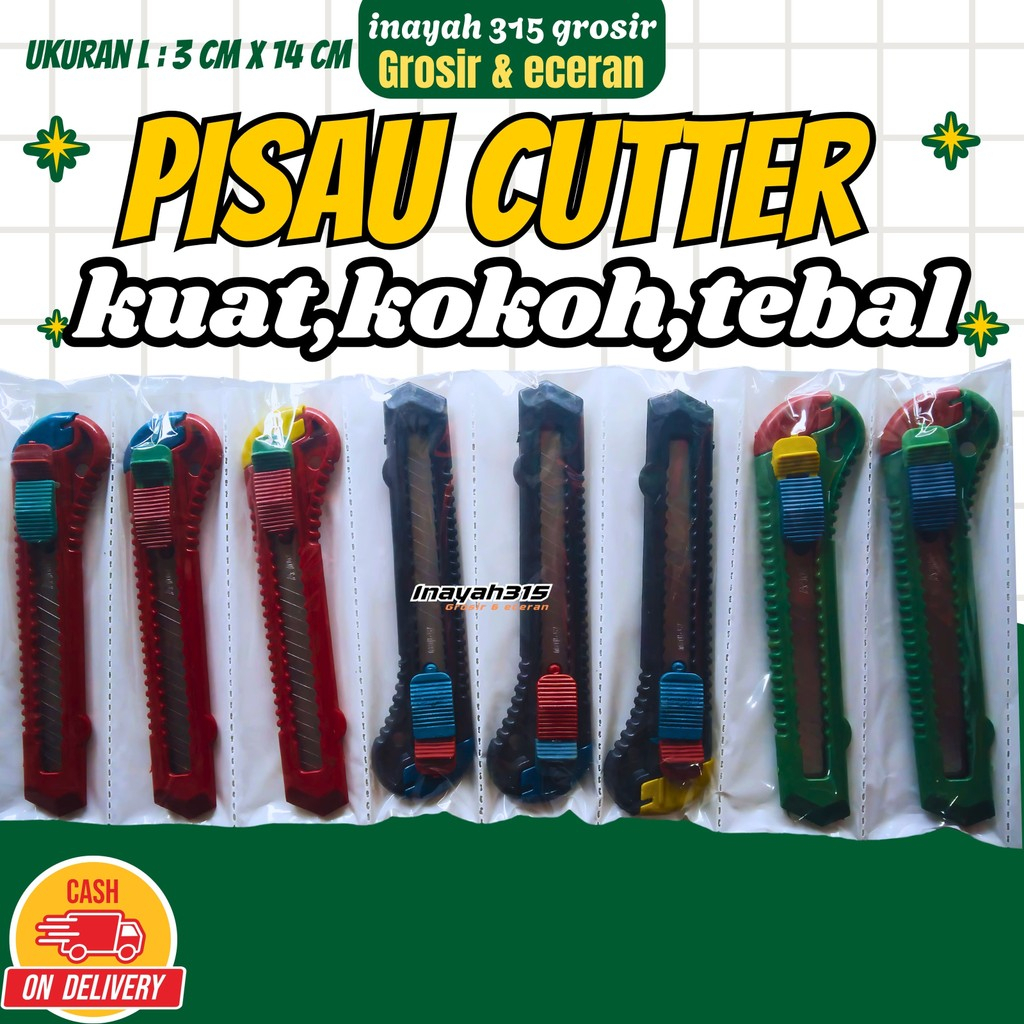 

PISAU CUTTER TAJAM / CUTTER BESAR KUAT / PISAU KATER /KATER PLASTIK