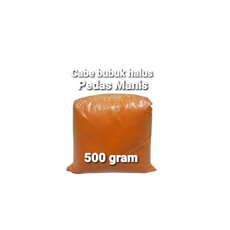 

500 gram cabe bubuk halus rasa pedas manis