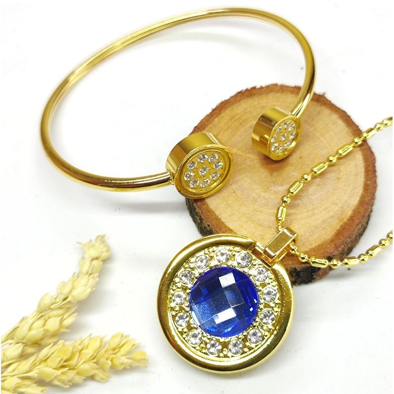 SET Quantum Pendant Gold Kesehatan Dengan Sertifikat Keaslian Produk Original - Pendant